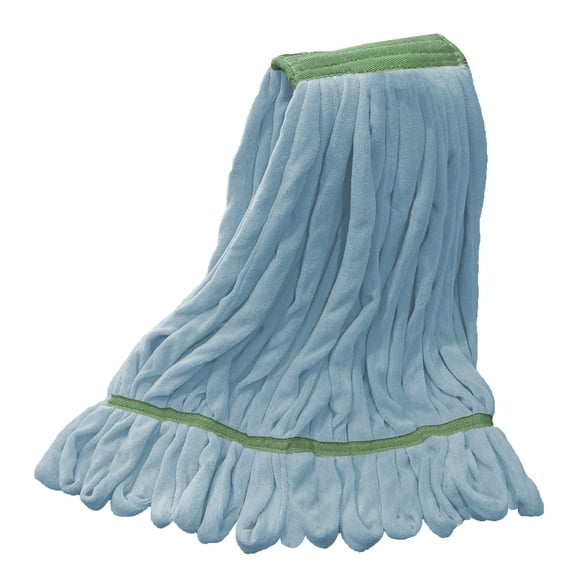 Microfiber Wet Mops : Medium Blue Microfiber Tube Wet Mop w/Narrow Band - 3 Pack