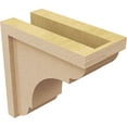 thumbnail image 5 of 5"W x 10"D x 10"H Classic Bryant Rough Cedar Woodgrain TimberThane Corbel, Primed Tan, 5 of 6