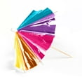 Way to Celebrate Rainbow Umbrella Picks, 25 Count