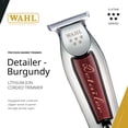 thumbnail image 2 of Wahl Professional Detailer Recortadora con cable Cuchilla en T ajustable Motor giratorio liviano Kit completo Borgoña, 2 of 5