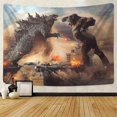 thumbnail image 1 of Godzilla Tapestry Wall Tapestry Godzilla Vs Kong Of The Monsters Poster Theme Party Supplies, 1 of 3
