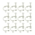 thumbnail image 1 of kurtrusly 12 Pcs Clip à Vis Non Perforé Crochet Plat Bricolage Argent Blanc, 1 of 8