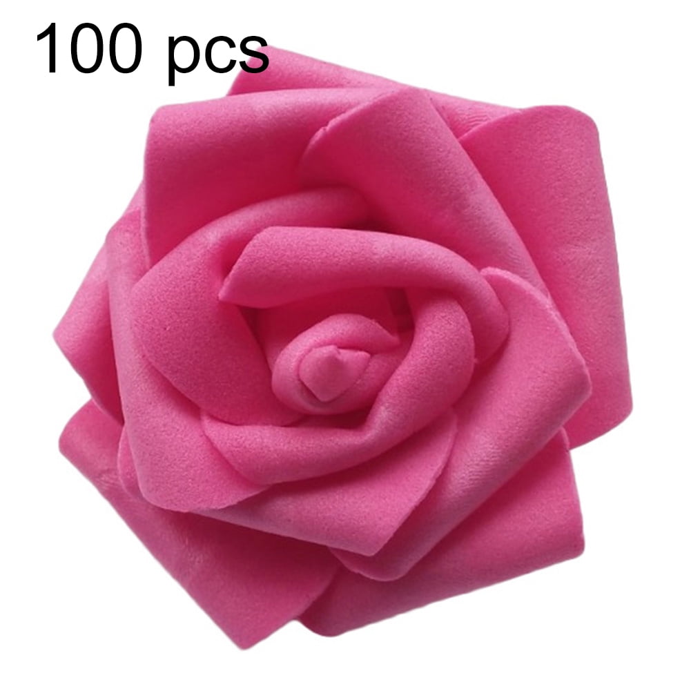 6cm FOAM ROSES pack of 50-100 Colorfast Artificial Flowers wedding Chic decor 
