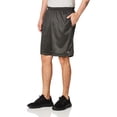 thumbnail image 3 of Champion Mens Long Mesh Shorts with Pockets, XL, Granite, 3 of 3