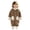 A01 Brown, variant on Maqroz Cute Girls Boys Fuzzy Fleece Snowsuit Winter Warm Romper Long Sleeve Hooded Onesie Outerwear Daily Wear Toddler Clothes with Animal Pockets