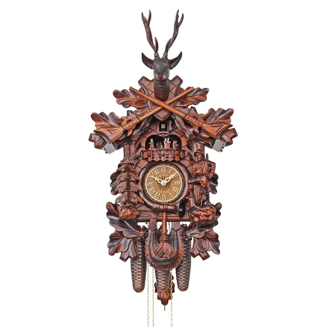 HerrZeit by Adolf Herr Cuckoo Clock - The Deer Hunter handshingled