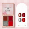 thumbnail image 1 of Xihbxyly Latas de Fototerapia con Pegamento para Esmalte de Uñas Sólido de 4 Colores, Color Crema Sólido, Pegamento Pintado, 1 of 3