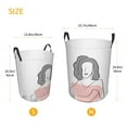 thumbnail image 6 of YFYANG Waterproof Laundry Hamper, Ladies Line Art Pattern Laundry Basket Oxford Fabric with Handle Foldable, M, 6 of 8