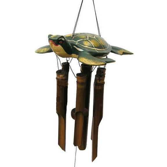 Cohasset Gifts & Garden Sea Turtle Bamboo Wind Chime