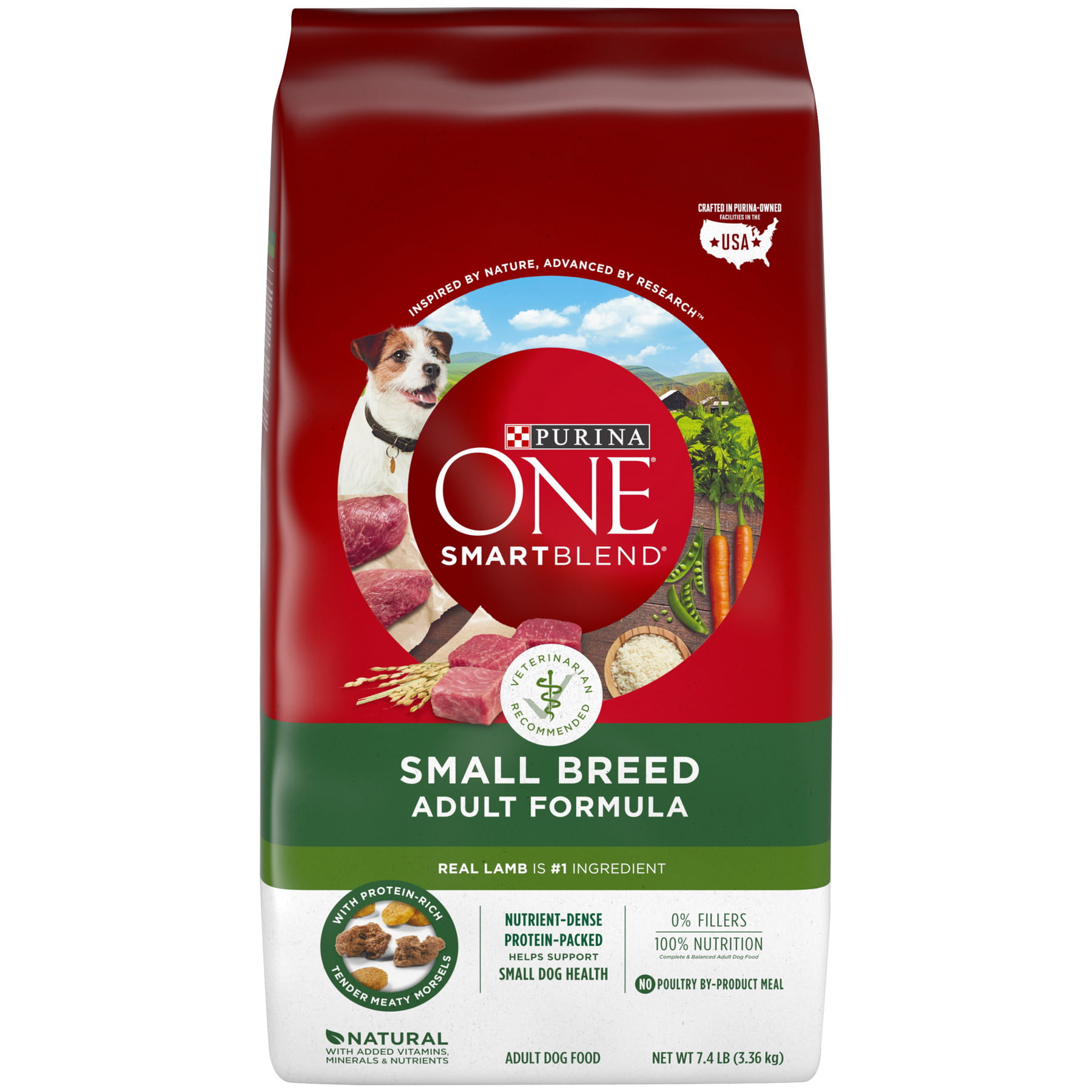 Purina ONE SmartBlend Small Breed Lamb & Rice Formula ...