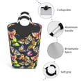 thumbnail image 4 of KLL Butterfly Wild Insect Laundry Hamper,Large Canvas Fabric Lightweight Storage Basket Toy Organizer Dirty Clothes Collapsible Waterproof, 4 of 6