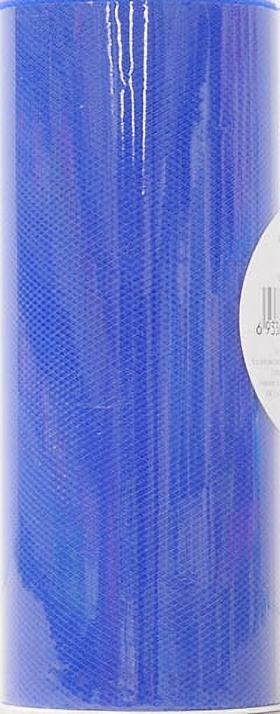 Fuzhou Unbrand 6" True Blue Matte Tulle, 25 Yards by the Bolt.