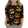 thumbnail image 2 of Zorckvet Girls' Polyester Crew Neck T-Shirts for Little Kids, 2 of 6