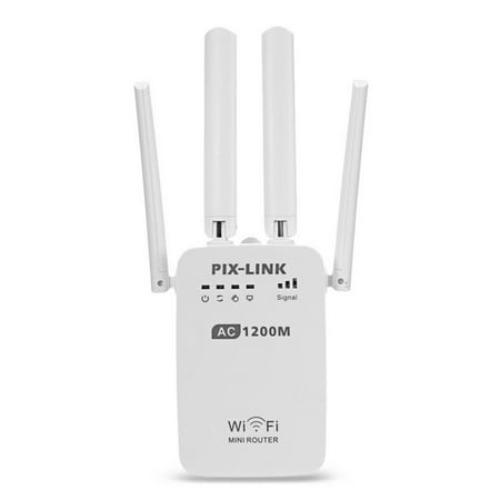 1200Mbps Dual Band 2.4/5G Wireless Range Extender WiFi Router 4 Antenna Double Frequency Trunk Circuit Commercial Repeater Network Extender (Best Commercial Routers 2019)