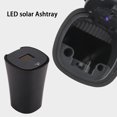 thumbnail image 5 of CxhicLuv Car Solar Ashtray, Auto LED Light Ashtray, Universal Cup Holder Design, Car Interior Accessories, Smoke & Trash Storage for Smokers, Drivers, Black, 5 of 7