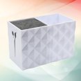 thumbnail image 3 of 1pc Double Slots Scissors Holder Hair Clips Storage Box Hairdressing Tools Organizer for Home Shop White, 3 of 7