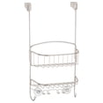 thumbnail image 6 of mDesign Steel Portable Over Door Hanging Shower Caddy Storage Organizer - Satin, 6 of 6