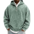 thumbnail image 6 of Frnrwgo Men's Hoodie Half Zip Loose Fit Warm Long Sleeve Hooded Casual Fall Winter Top, 6 of 6