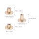 thumbnail image 3 of 30 Pcs Copper Flat Head Screws Stud Flat Fastener Belt Harness Nail Rivets Leather Notebook Craft DIY (Golden, 5mm, 6.5mm, 8mm Style), 3 of 3