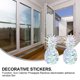 thumbnail image 5 of 4 hojas de exquisitas pegatinas con forma de piña, calcomanías decorativas de refracción para ventanas, 5 of 7