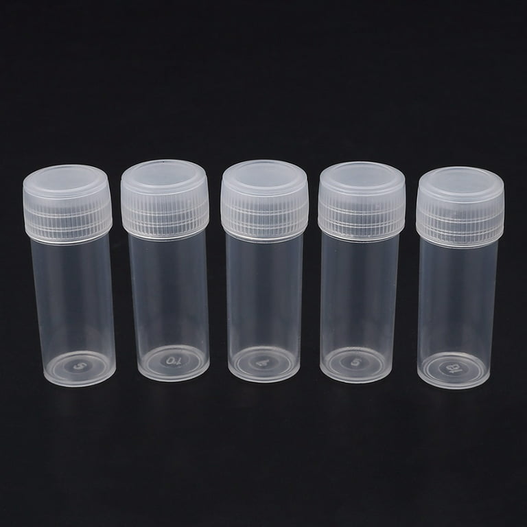 50 PC Clear Glass Sample Bottle Test Tube Small Bottles Vials Storage Containers