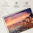 thumbnail image 6 of Elephant Stock Varanasi Sunset Skyline Wall Art - Horizontal Canvas Wall Art - Living Room Wall Decor - Places Canvas - Yellow And Blue Decor - 51" x 34", 6 of 8
