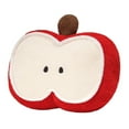 thumbnail image 2 of Apple Plush Decorative Pillow, Cute Apple Shaped Pillow With Soft Stuffing, Holiday Christmas Pillow For Sofa, Bed, Or Office Chair Seasonal Fruit Themed Accent Decoration, 2 of 6