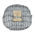 thumbnail image 1 of Newborn Lounger Slipcover | Gray White Feather Design | Water Resistant Infant Pillow Cover | Great Baby Shower Gift for Any Mom to Be by Adorology (Pillow Not Included), 1 of 5