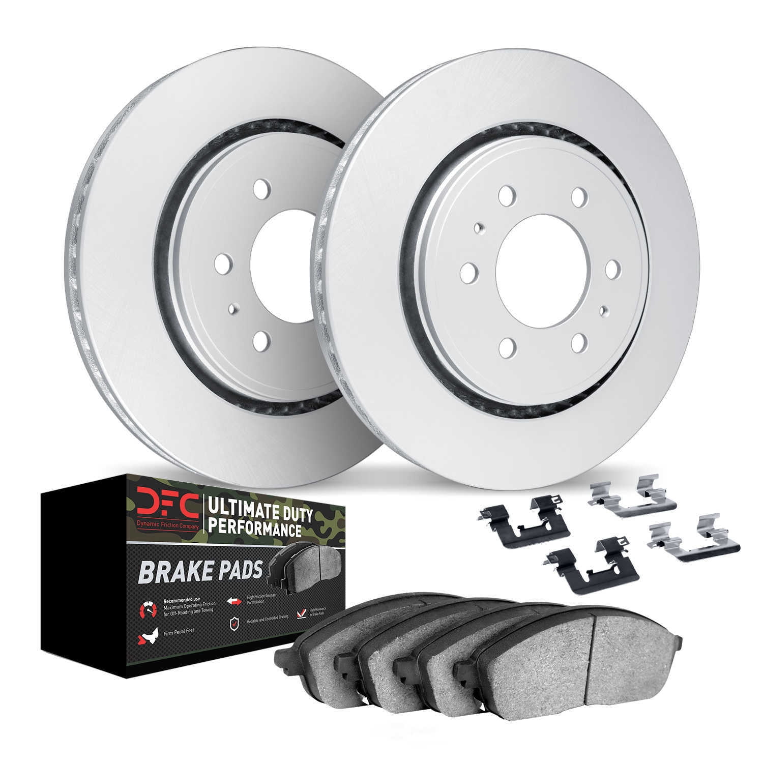 Dynamic Friction Company 4412-48012 DFC Geospec Rotors with Ultimate Duty Performance Brake Pads