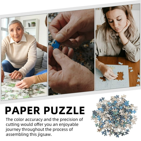 Toddmomy Adult Jigsaw Mini Sets 150 Pieces in One Set Rectangular Multi-Colored 6x3.9x0.08in Puzzle