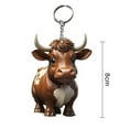 thumbnail image 5 of Tnobhg Key Chain Exquisite Cute Acrylic Cow Keychain Bright Colors Durable Keychain Pendant for Backpack Bag Key, 5 of 7
