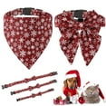 thumbnail image 5 of Deyuer Pet Collar Snowflake Pattern Dress-up Adjustable Breakaway Cats Dogs Collars Bandana for Christmas, 5 of 8