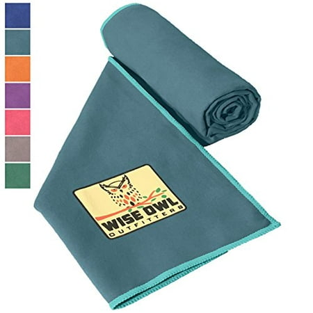 Wise Owl Outfitters Camping Towel - Ultra Soft Compact Quick Dry Microfiber - Great For Fitness, Hiking, Yoga, Travel, Sports, Backpacking & The Gym 24x48 or 30x60 Many Colors
