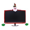 thumbnail image 1 of Funda navideña para monitor de computadora, lindo Papá Noel, muñeco de nieve, reno para muñeca, protector de pantalla elástico para pantalla de ordenador portátil, regalo de decora, 1 of 5