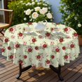 thumbnail image 4 of Pioneer Flower Floral Print Pattern Round Tablecloth 60"x60", Wrinkle Resistant Wipeable Table Cover for Kitchen Dining Room Picnic Patio and Party, 4 of 5