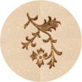 thumbnail image 1 of Ahgly Company Machine Washable Indoor Square Transitional Brown Sand Brown Area Rugs, 3' Square, 1 of 7