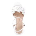 thumbnail image 4 of Time and Tru Women's Flower Wedge Sandals, 4 of 5
