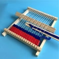 thumbnail image 3 of Wooden Loom Set HandKnitting Machine Educational Toys for Children Weaving DIY Kit, 3 of 7