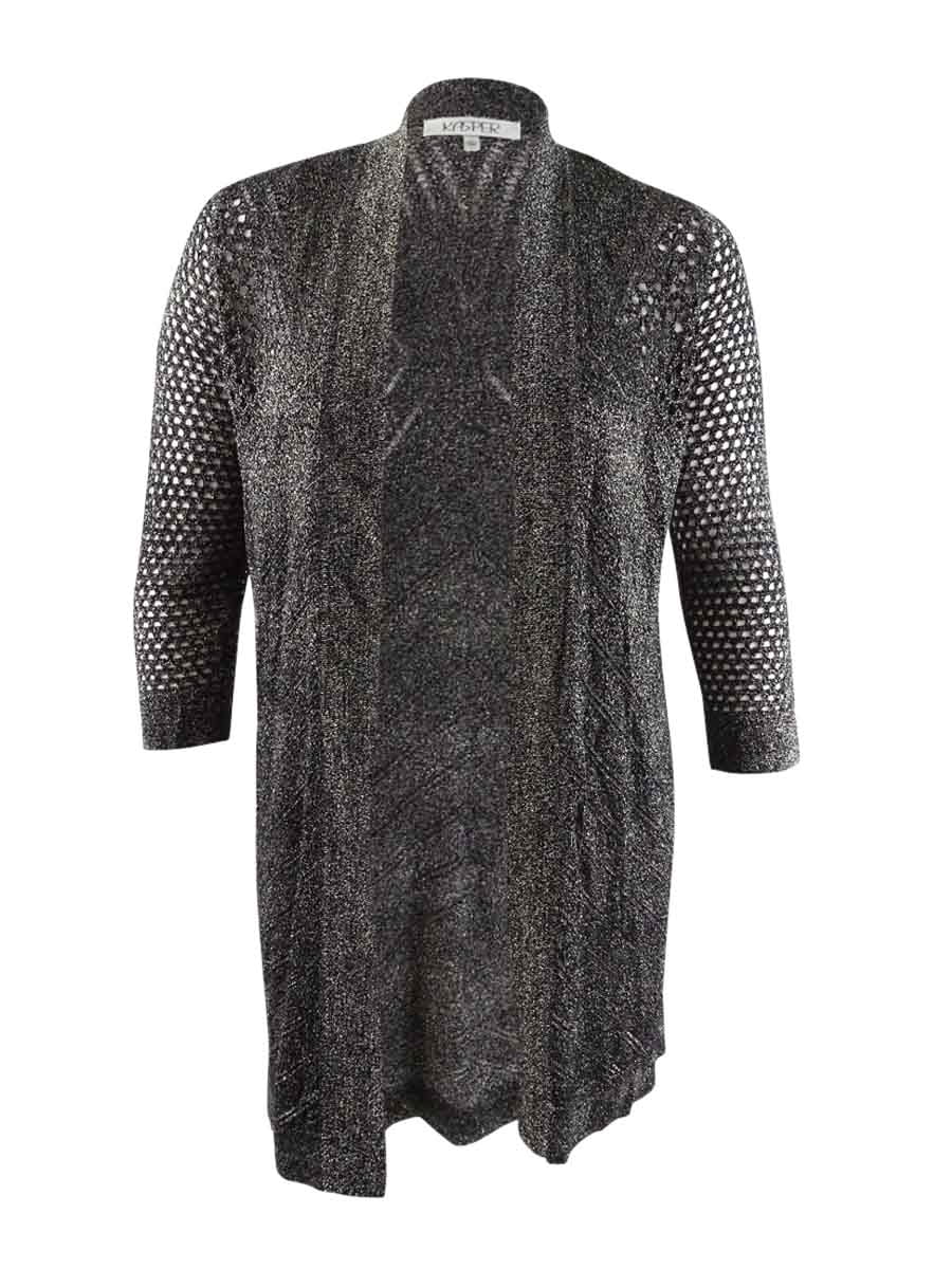 metallic cardigan