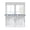 white, variant on Half Window Curtain 36 Inches Long, Blue Eucalyptus Window Treatment Curtain Drapes, Farmhouse Flowers Leaf White Watercolor Small Tier Curtains for Bathroom Over Sink, 27.5"x36", 2 Panels