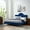 Navy, variant on Modway Sunny Modern Style Performance Velvet Twin Bed in Dusty Rose Pink
