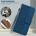 thumbnail image 2 of Nalacover Wallet Case for iPhone 14 Pro Max, Geometric Embossed Pattern Card Slots Holder PU Leather Flip Folio Cover with Magnetic Clasp Kickstand Shockproof Case for iPhone 14 Pro Max 6.7 Inch,Blue, 2 of 7