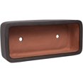 thumbnail image 3 of Thirtypot 10 Inch Rectangular Shallow Terracotta Pot, Clay Long Succulent Planter with Drainage Holes for Indoor, 3 of 5