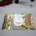 thumbnail image 2 of MKHERT European Italian Courtyard Beautiful City View Placemats Table Mats for Dining Room Kitchen Table Decoration 12x18 inch,Set of 6, 2 of 4