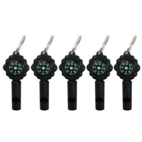 Kraoden 5 Pcs Outdoor Multifunctional Portable Whistle Built In High Precision Compass Suitable for Travel Outdoor Camping Outdoor Adventure