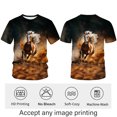 thumbnail image 3 of WHNBCW Funny Horse T Shirt Novelty Animal Graphic Theme Tee Shirt Short Sleeve Casual Wear, 3 of 7