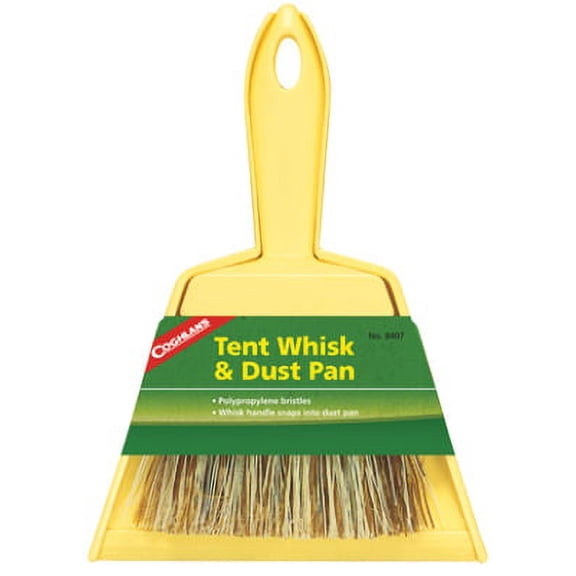 Coghlan's Tent Whisk and Dustpan Set - Compact Snap-In Handle - 1 Piece