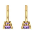 thumbnail image 4 of Clara Pucci 0.5Ct Alexandrite Round Cut VVS1 Lever Back Drop Dangle 14k Solid hypoallergenic Gold Designer Earrings For June, 4 of 7