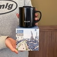 thumbnail image 2 of Taza de acero inoxidable para oficina con tapa, taza de té para mujer, taza de agua simple de alta gama para hombre, taza de café casera aislante, 2 of 4