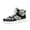 Black, variant on Willtoo Women’s Colorblock High Top Sneakers, Lace Up Platform Round Toe Athletic Shoes, Classic Faux Leather Casual Walking Shoes